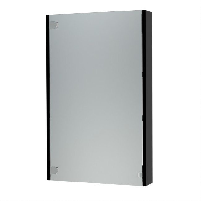 Зеркальный шкаф "Эко-60" черный